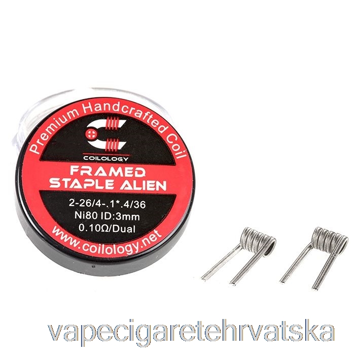 Vape Cigarete Coilology Performanse Gotove Zavojnice Uokvirene Vanzemaljske Spajalice - 0,1 Ohm Ni80